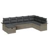 vidaXL Conjunto de sof&aacute; de jard&iacute;n 8 uds. Polirat&aacute;n
