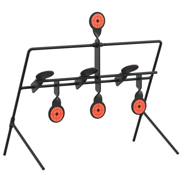vidaXL de restablecimiento Negro 38 x 20,5 x 33 cm Acero
