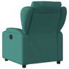 vidaXL Sill&oacute;n reclinable el&eacute;ctrico tela verde oscuro