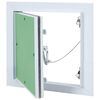 vidaXL Panel de acceso Verde y Plata 30 x 30 cm Aluminio y Pladur