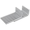 vidaXL Llave hexagonal 12 uds. Plateado 32 x 86 mm Acero