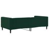 vidaXL Sof&aacute; cama sin colch&oacute;n terciopelo verde oscuro 100x200 cm