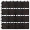 vidaXL Tile de Decking 11 pcs Marr&oacute;n Oscuro 30 x 30 cm WPC