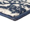 vidaXL Alfombra moderna estampado de cachemir beige/azul 140x200 cm
