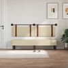 vidaXL Cabecera Colgante Liso Crema 170 x 55 x 5 cm PU antiguo