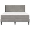 vidaXL Estructura de cama Gris Claro 140 x 200 cm Terciopelo