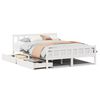vidaXL Estructura de cama sin colch&oacute;n madera de pino blanca 150x200 cm