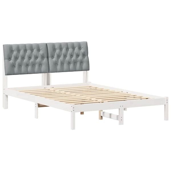 vidaXL Estructura de Cama con Cabecera Tapizada 160 x 200 cm