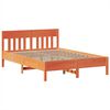 vidaXL Cama sin colchón madera maciza de pino marrón cera 160x200 cm
