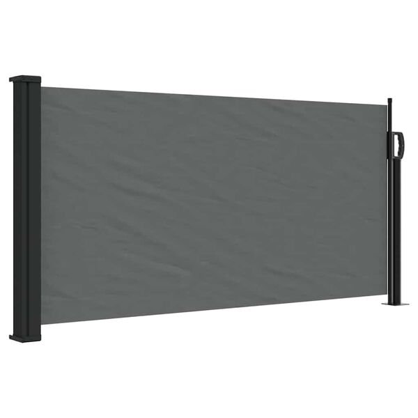 vidaXL Toldo lateral retr&aacute;ctil antracita 100x500 cm