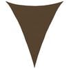 vidaXL Toldo de vela HDPE marr&oacute;n 160 g/m&sup2; 5x6x6 m