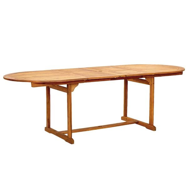 vidaXL Juego comedor de jard&iacute;n 7 pzas madera maciza acacia y textileno