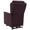vidaXL Sillón de masaje elevable tela morado