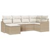 vidaXL Conjunto de Comedor de Jard&iacute;n 6 uds. Beige y Crema