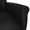 vidaXL Sill&oacute;n reclinable de cuero sint&eacute;tico negro