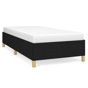 vidaXL Estructura de cama sin colch&oacute;n tela negro 80x200 cm