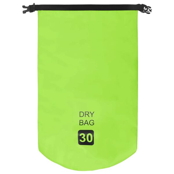 vidaXL Bolso acu&aacute;tico impermeable verde PVC 30 L