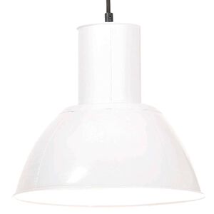 vidaXL L&aacute;mpara colgante redonda 25 W blanca 28,5 cm E27