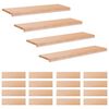 vidaXL Alfombras para escalones 20 uds. 90 x 25 x 2 cm Natural