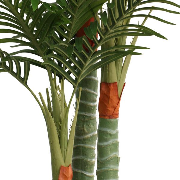vidaXL Palmera artificial con 3 troncos PP verde 180 cm