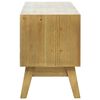 vidaXL Mueble para TV madera tallada marr&oacute;n 120x30x42 cm