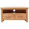 vidaXL Mueble para TV con cajones madera maciza de roble 88x42x46 cm