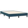vidaXL Cama box spring con colch&oacute;n terciopelo azul oscuro 120x210 cm
