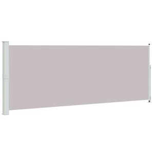 vidaXL Toldo lateral retr&aacute;ctil de jard&iacute;n gris 180x500 cm