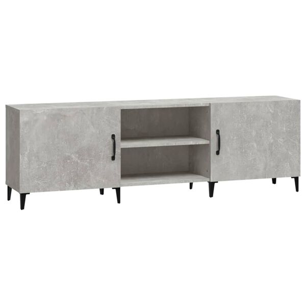 vidaXL Mueble de TV madera de ingenier&iacute;a gris hormig&oacute;n 150x30x50 cm