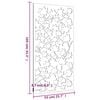 vidaXL Adorno de pared jard&iacute;n acero corten dise&ntilde;o hoja arce 105x55 cm