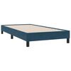 vidaXL Cama box spring con colch&oacute;n y LED terciopelo azul oscuro 80x210 cm