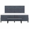 vidaXL Cama tipo Box Spring Gris oscuro 200 x 200 cm Terciopelo