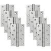 vidaXL Bisagra 8 uds. 130 x 75 x 13 mm Plateado Acero
