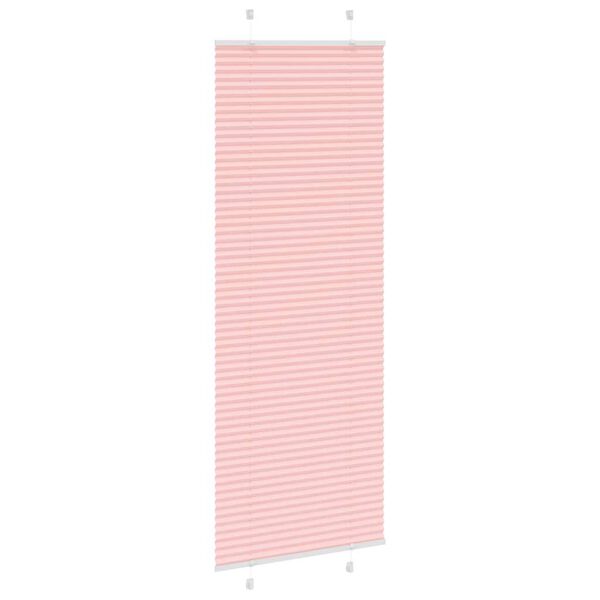 vidaXL Estor Plisado rosa 80x200 cm Tela Ancho 79,4 cm Poli&eacute;ster
