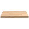 vidaXL Encimera de cocina rectangular madera maciza roble