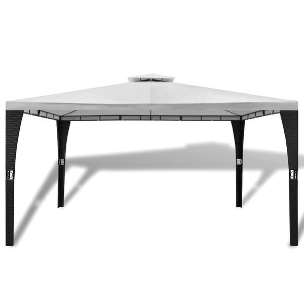 vidaXL Cenador con techo 3x4 m blanco crema