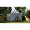 vidaXL Carpa plegable profesional 4 paredes acero gris antracita 3x4 m