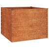vidaXL Arriate oxidado de acero corten 100x100x77 cm