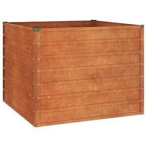 vidaXL Arriate oxidado de acero corten 100x100x77 cm