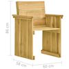 vidaXL Set de comedor jard&iacute;n 7 pzas con cojines madera pino impregnada