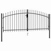 vidaXL Puerta de valla Woerden de doble puerta con punta de pincho 299,5x174,5 cm