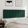 vidaXL Cabecero de cama acolchado Hanko terciopelo verde oscuro 120 cm