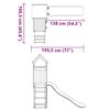 vidaXL Parque infantil de exterior de madera maciza de pino