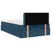 vidaXL Cama otomana con colch&oacute;n 120x190 cm terciopelo azul oscuro