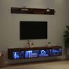 vidaXL Conjunto de mueble para TV de pared con LED 5 pcs Madera vieja