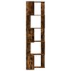 vidaXL Estanter&iacute;a esquina 5 niveles madera roble ahumado 50x50x179 cm