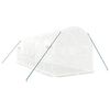 vidaXL Invernadero con estructura de acero blanco 12 m&sup2; 6x2x2 m