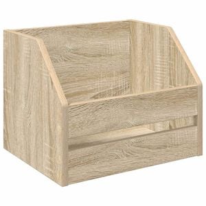 vidaXL Caja para &aacute;lbumes de vinilo Roble Sonoma 38 x 30 x 29 cm