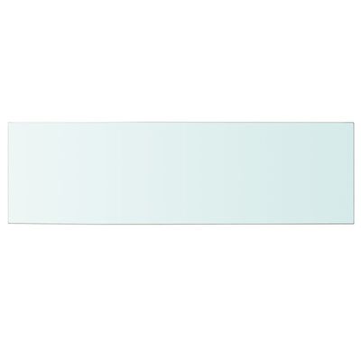 vidaXL Panel de estante vidrio claro 100x30 cm
