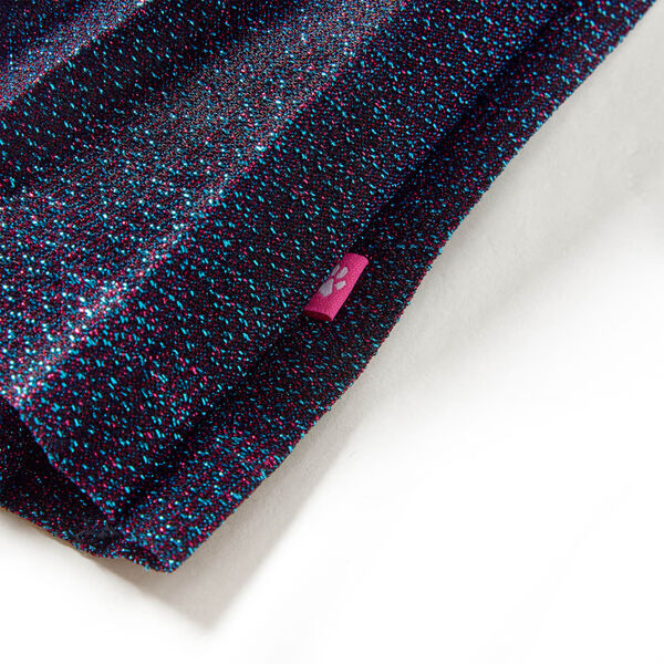 Falda infantil con brillo azul marino 140